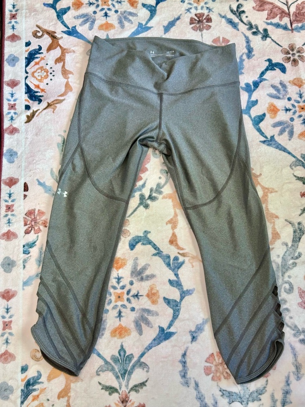 Under Armour Grey Performance Cropped Leggings